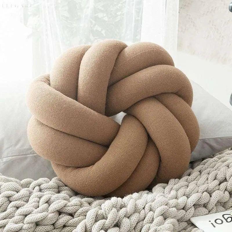 Katoenen Knoop Kussen - Katoenen Knoop Kussen