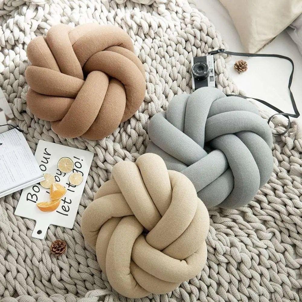 Katoenen Knoop Kussen - Katoenen Knoop Kussen