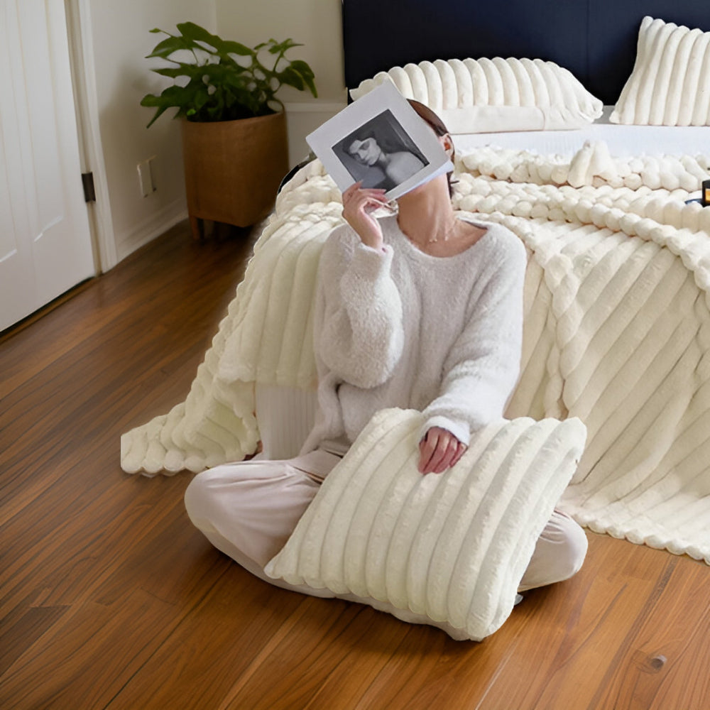 CozyBlanket - Luxe Pluche Fleece Deken voor de Bank - zachte, warme en knusse deken voor bank en woonkamer