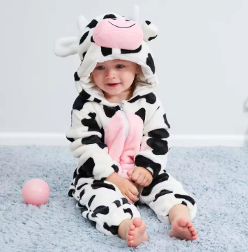 CozyCubs | Flanellen Romper voor Kinderen – Schattige Speeloutfit