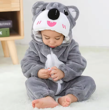 CozyCubs | Flanellen Romper voor Kinderen – Schattige Speeloutfit