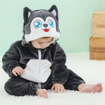 CozyCubs | Flanellen Romper voor Kinderen – Schattige Speeloutfit