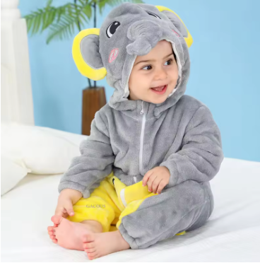 CozyCubs | Flanellen Romper voor Kinderen – Schattige Speeloutfit