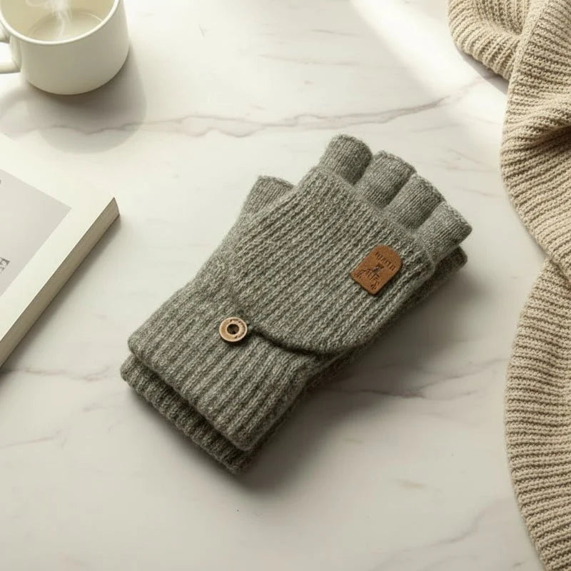 WARMTOUCH – Winter-halvinghandschoenen met touchscreenfunctie & zacht breidesign