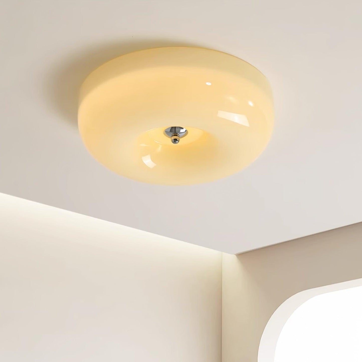 Afralia Moderne Plafondlamp van Draaiglas