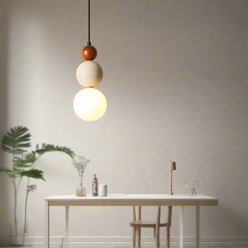 Elegante Gloed Crème Steen Bedlamp Hanglamp