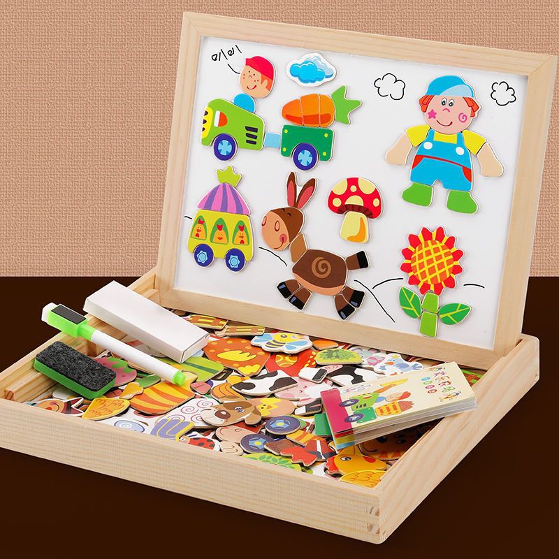 ARTIBLOX – 2-in-1 Montessori Tekenbord met Magneetbord & Krijtbord voor Kinderen