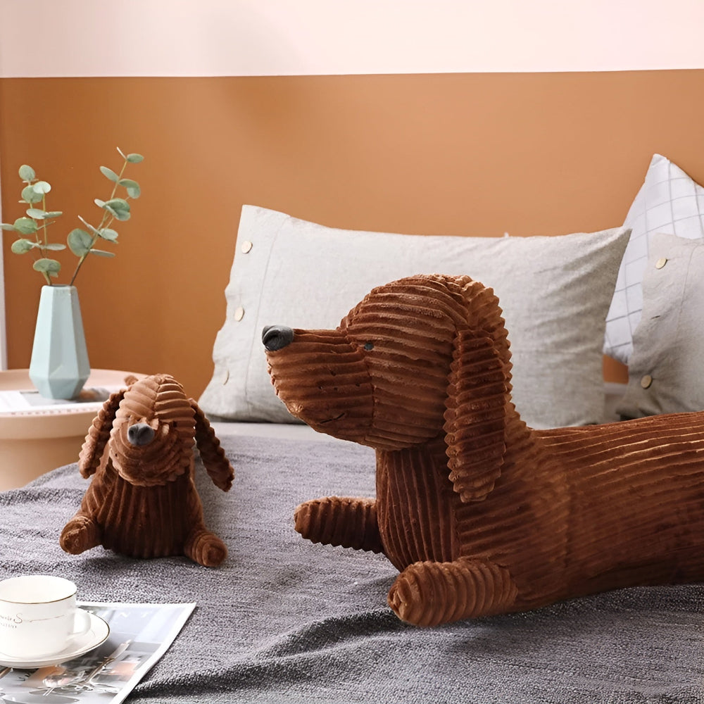 CuddlyPlush - Schattige Kordel Teckel Pluche Kussen