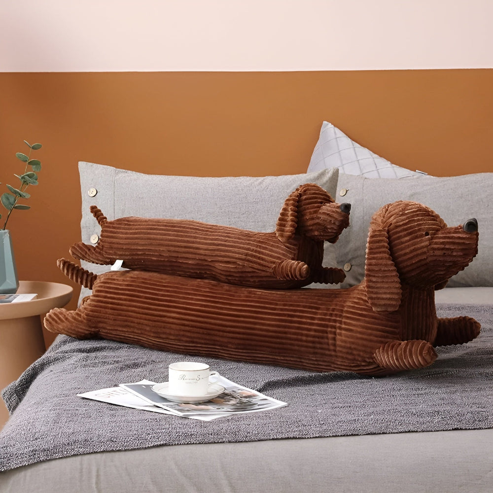 CuddlyPlush - Schattige Kordel Teckel Pluche Kussen