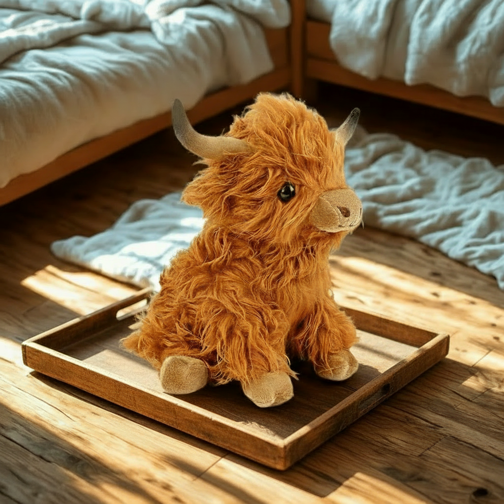 CUDDLY HIGHLAND Koe – Zacht Pluche Speelgoed voor Knuffelvrienden