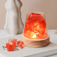 Himalaya Zoutlamp - Kristallen Nachtlicht & etherische olie diffuser