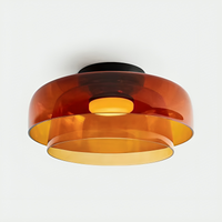 Nordic Bauhaus Glazen Laag Hanglamp