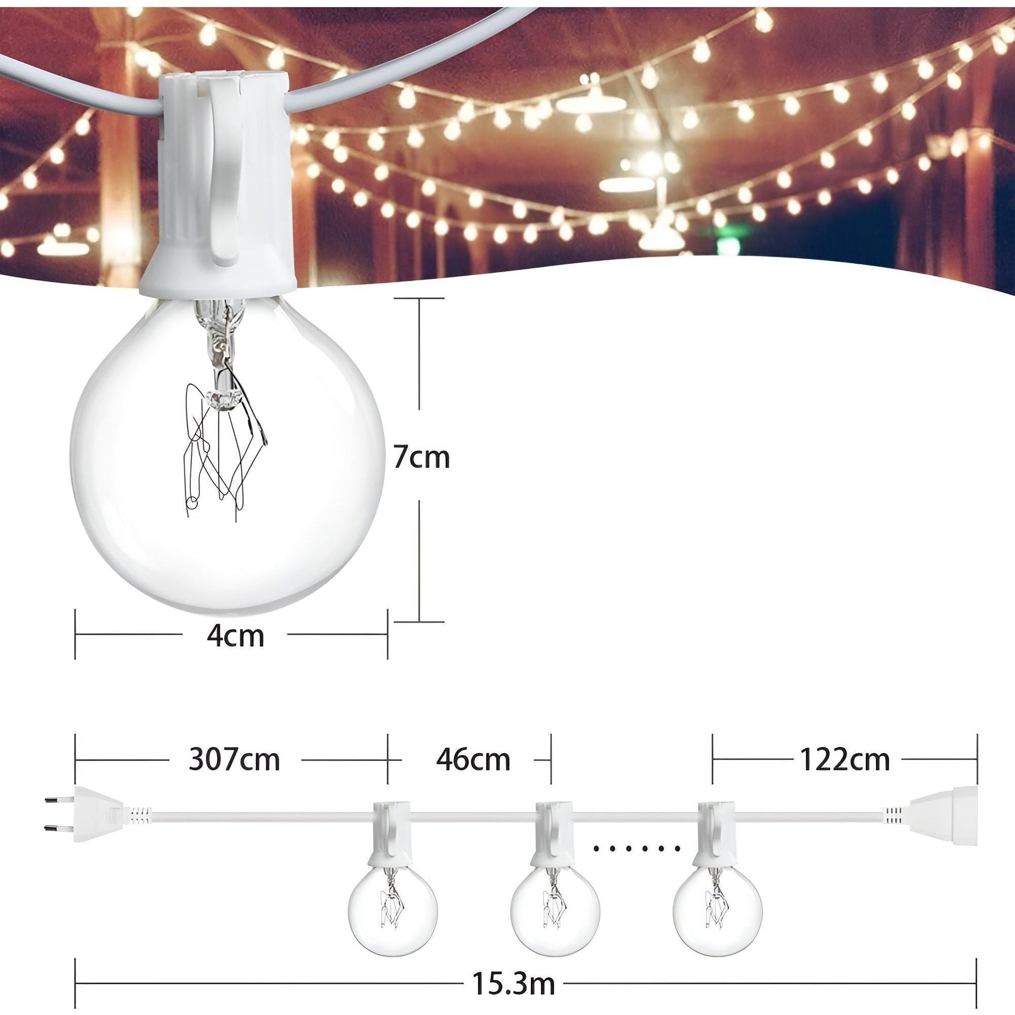 FairyFlicker Lichtenketens – Luxe Terrasverlichting met waterdichte bescherming