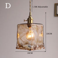 Zina Geometrische Vintage Hanglamp Glas. Messing. Woonkamer