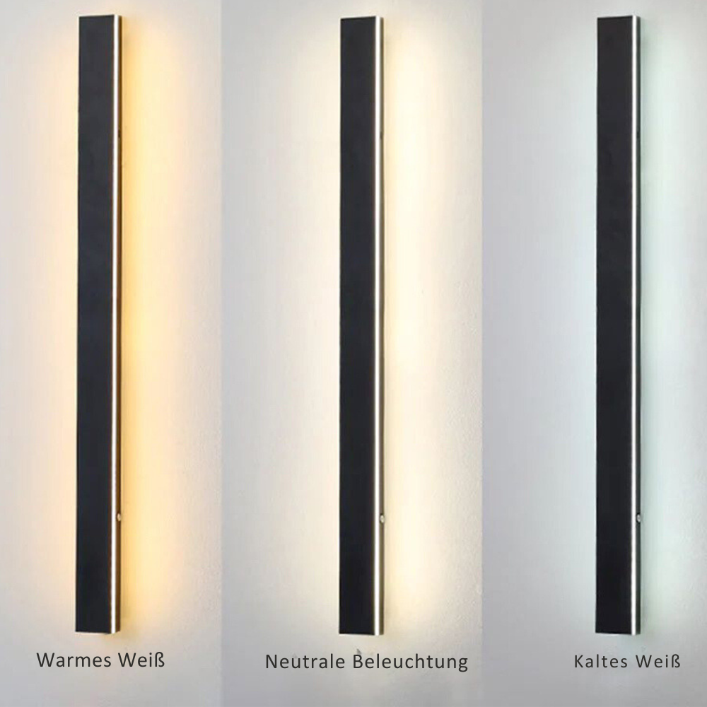 Arisha Minimalistische Waterdichte LED Buitenwandlamp Zwart Tuin Gang
