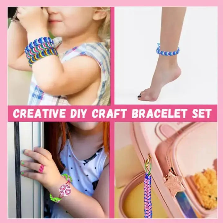 DIY Handtouw Vlechtset – Creatieve Knutselset voor Kinderen