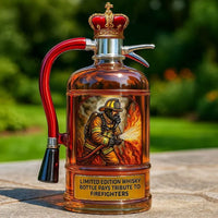 BlazeGuard – Brandweerman Eerbetoon Whisky Fles