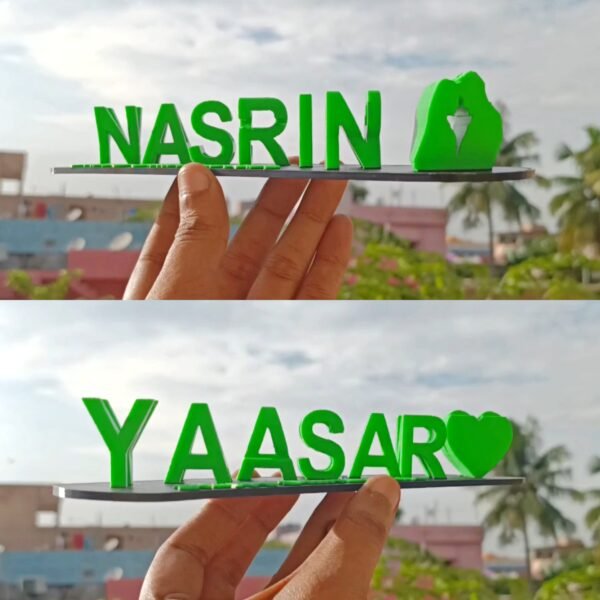 NameFusion | Hiermee kun je twee namen combineren in één elegant en gepersonaliseerd naamplaatje