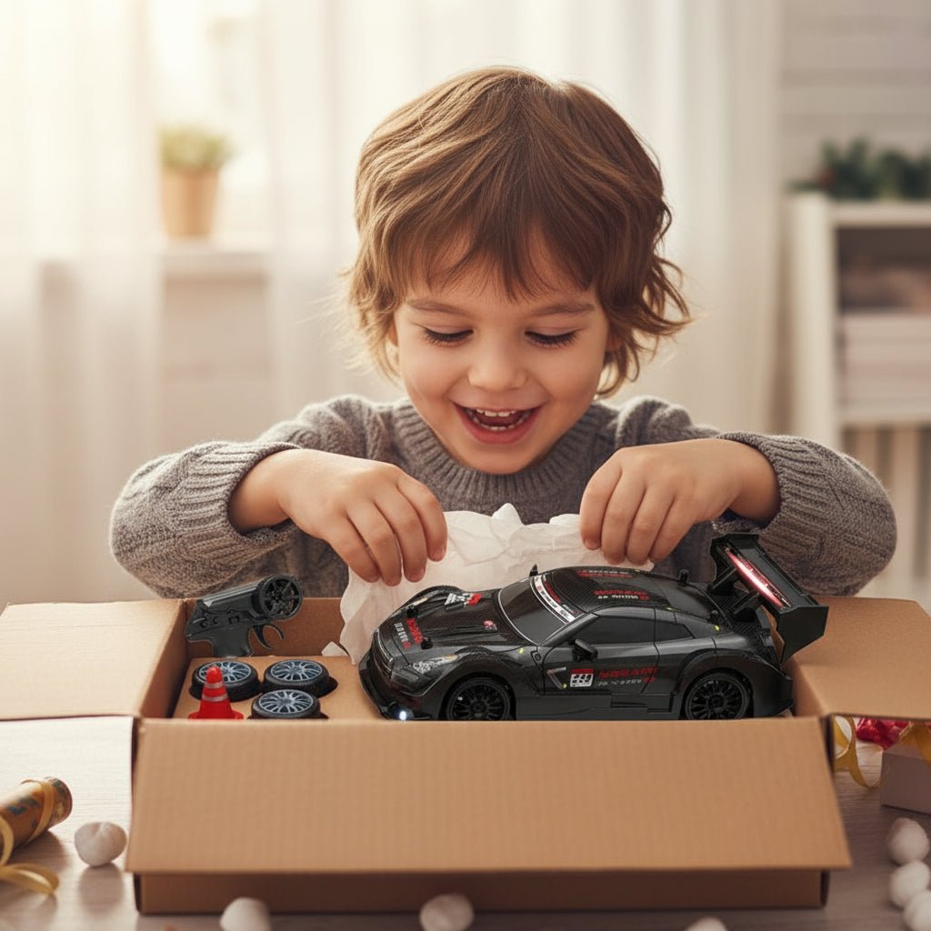 DRIFTIGNITE – 4WD RC-Driftauto met bijzonder gladde banden