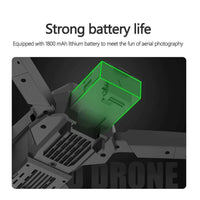 Skanto | met Camera Zwart 4K Professionele HD Camera WIFI FPV RC Quadcopter Vouwbare Helicopter