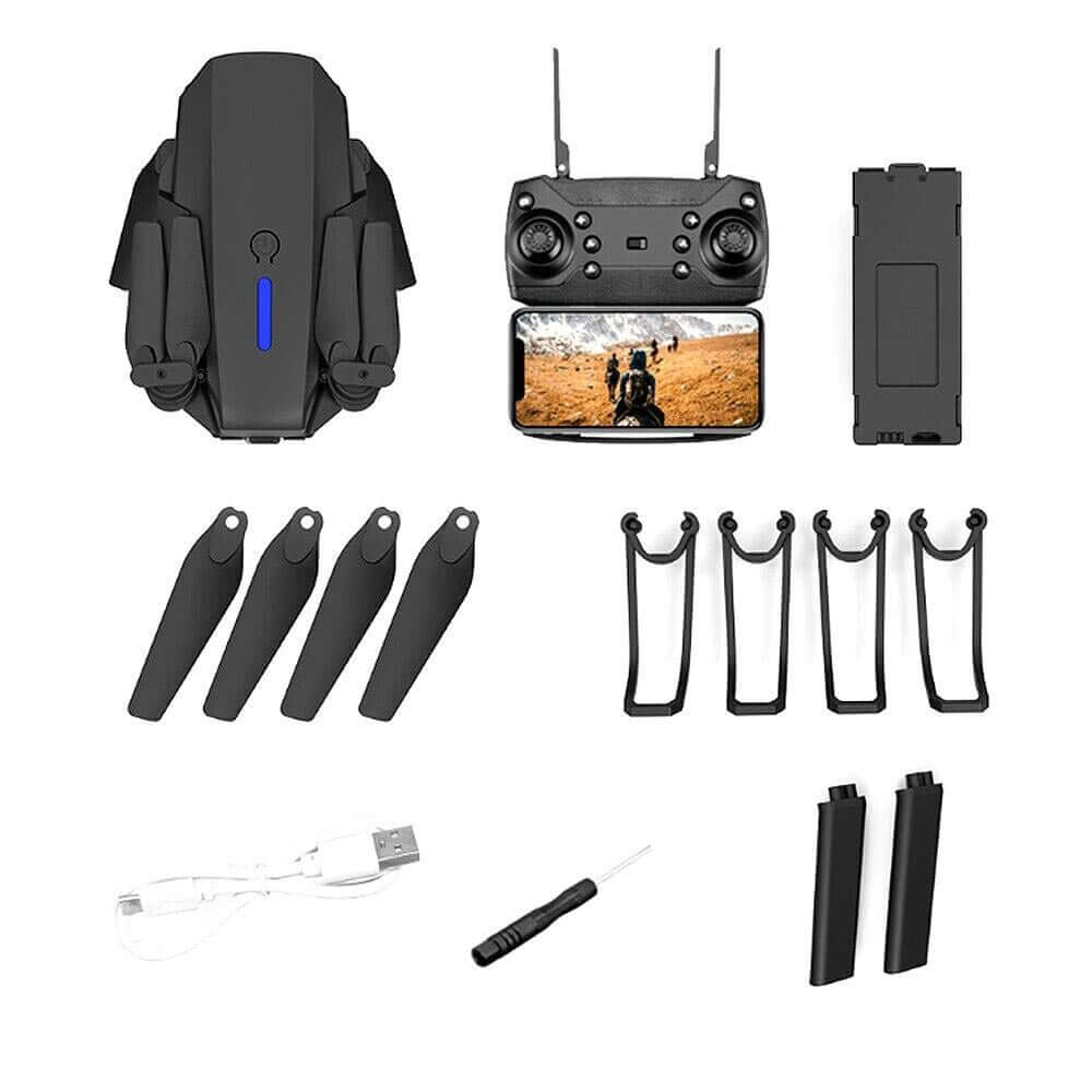 Skanto | met Camera Zwart 4K Professionele HD Camera WIFI FPV RC Quadcopter Vouwbare Helicopter