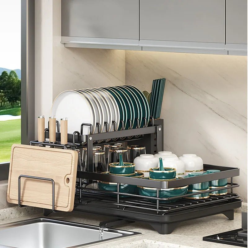 KITCHENFORM – Opvouwbaar afdruiprek van roestvrij staal, ruimtebesparend ontwerp voor moderne keukens