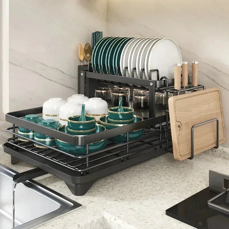 KITCHENFORM – Opvouwbaar afdruiprek van roestvrij staal, ruimtebesparend ontwerp voor moderne keukens