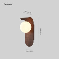 Exuro Wandlamp Binnen in Houtkleur / Notenhoutkleur