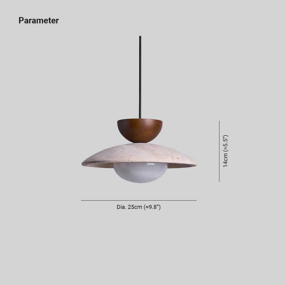 Cleo Hanglampen en Travertin
