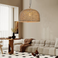 Natuurlijke Schaduw Rattan Japandi Hanglamp