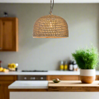 Natuurlijke Schaduw Rattan Japandi Hanglamp