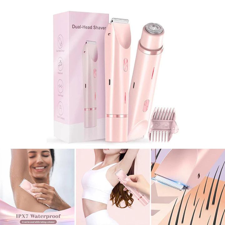 Dames 2-in-1 Trimmer voor Gezicht en Lichaam