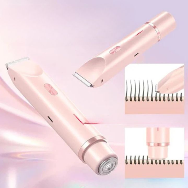 Dames 2-in-1 Trimmer voor Gezicht en Lichaam