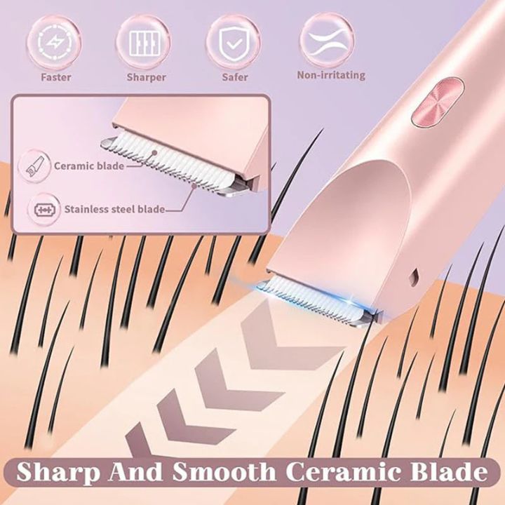 Dames 2-in-1 Trimmer voor Gezicht en Lichaam
