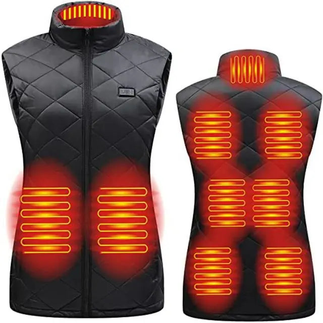 Dames Verwarmde Vest | USB-Verwarmd Vest met Infrarood Technologie | Warmte Regulerend & Licht | Ideaal voor Herfst & Winter | ThermaBelle