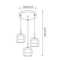 Juni Hanglamp Ontwerp Rookglas