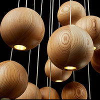 Houten Bol Pendellicht | Modern Natuurlijk Ontwerp
