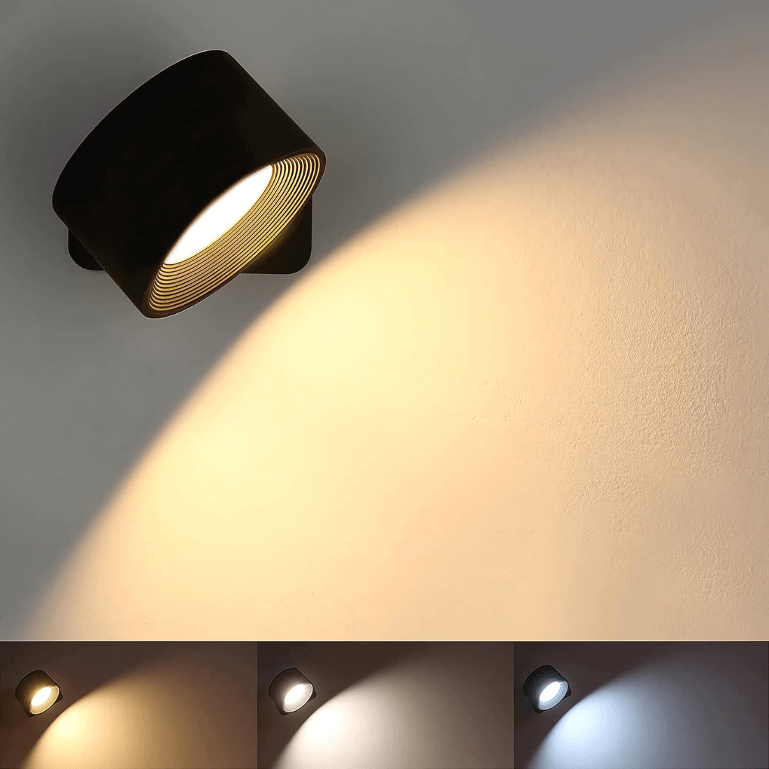 Draadloze Wandlamp – 360° Verstelbaar en Oplaadbaar LED-verlichting (USB)