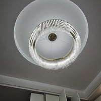 Arisha Hanglamp Ronde Modern, Metaal, Goud, Woonkamer/Horeca