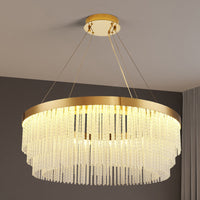 Arisha Hanglamp Ronde Modern, Metaal, Goud, Woonkamer/Horeca