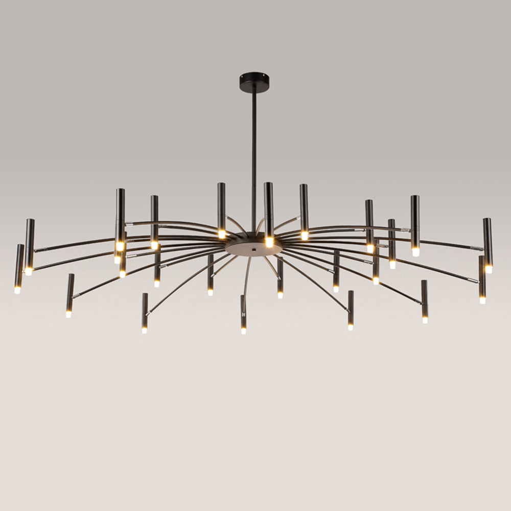 Arisha Moderne Geblazen Lineaire Metaal Meerdere Hoofd Chandeliers