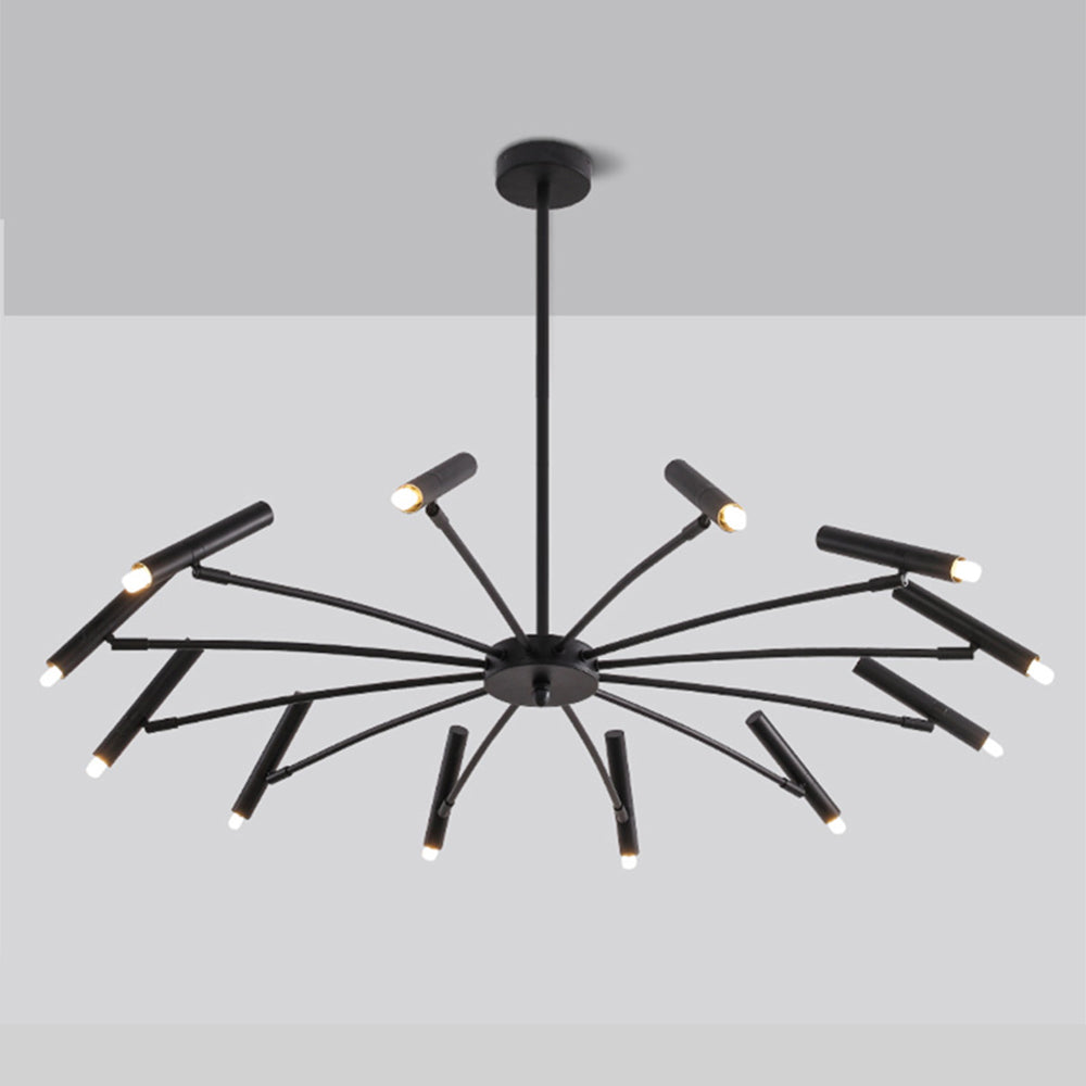 Arisha Moderne Geblazen Lineaire Metaal Meerdere Hoofd Chandeliers