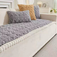 Knuffelige Sherpa Pluche Sofa Beschermhoes