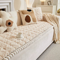 Knuffelige Sherpa Pluche Sofa Beschermhoes