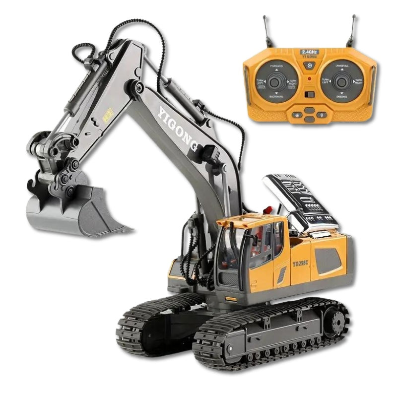 DiggerMaster | RC Graafmachine met 11 Functies – Realistisch Bouwspeelgoed
