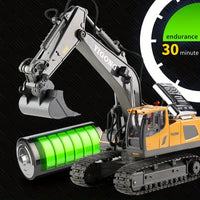 DiggerMaster | RC Graafmachine met 11 Functies – Realistisch Bouwspeelgoed