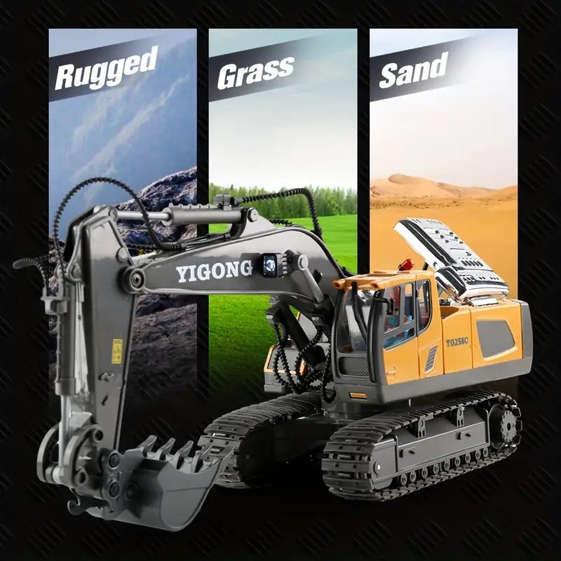 DiggerMaster | RC Graafmachine met 11 Functies – Realistisch Bouwspeelgoed