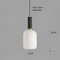 Nordic Kleurrijke Glazen Retro Hanglamp