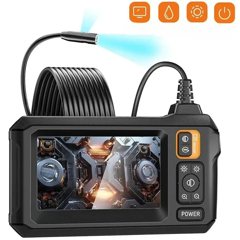 Skanto | Industrieel Endoscoop Inspectiecamera – 1080P HD met 4,3 inch scherm Verstelbare lens