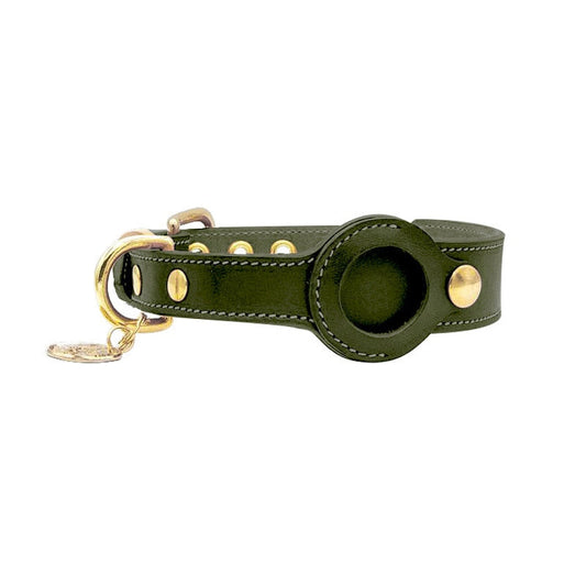 Halsband voor Honden met AirTag Houder | Real-Time GPS Tracking en Verstelbare Pasvorm voor Alle Rassen